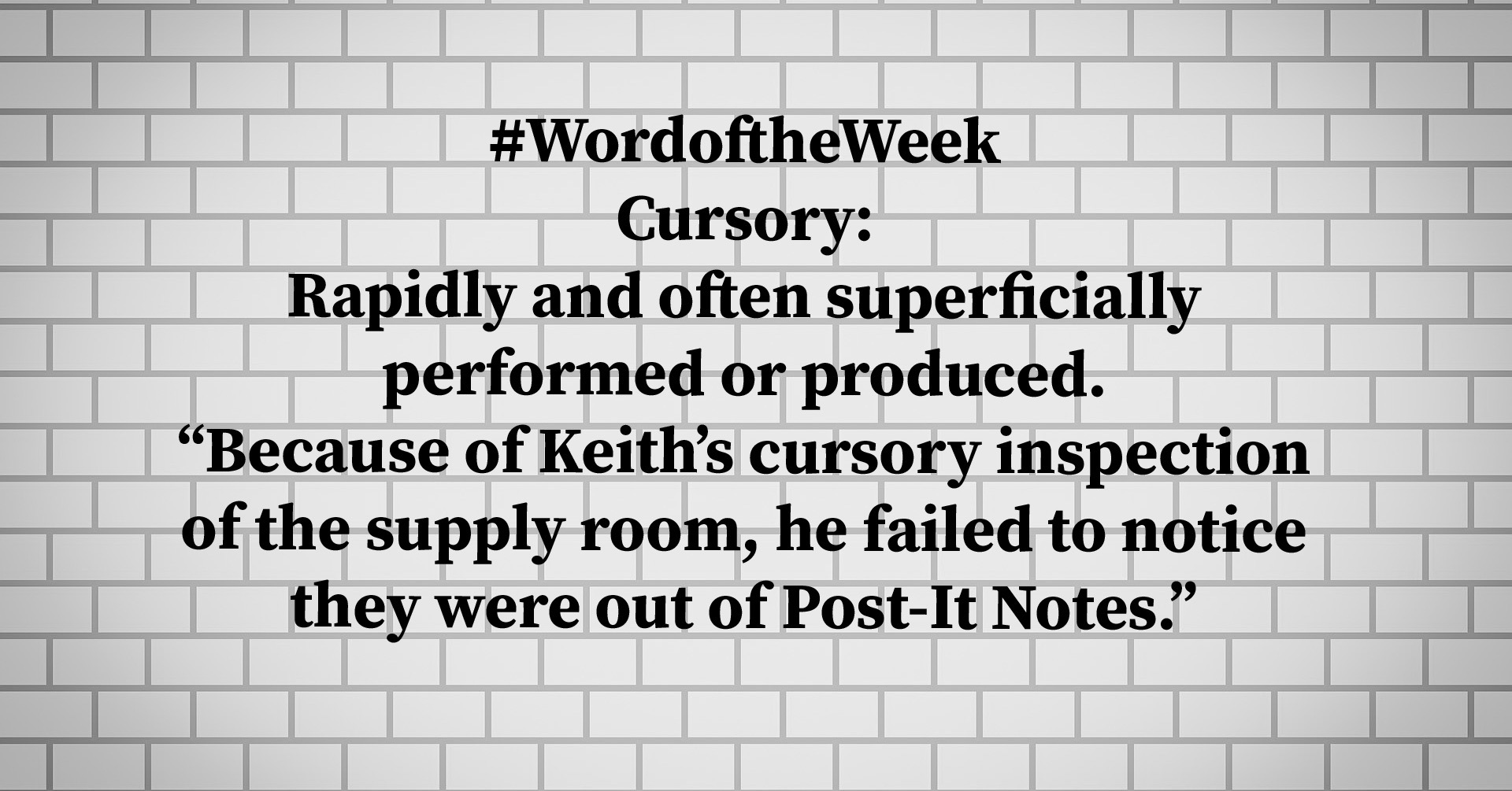 word-of-the-week-cursory-executive-writer